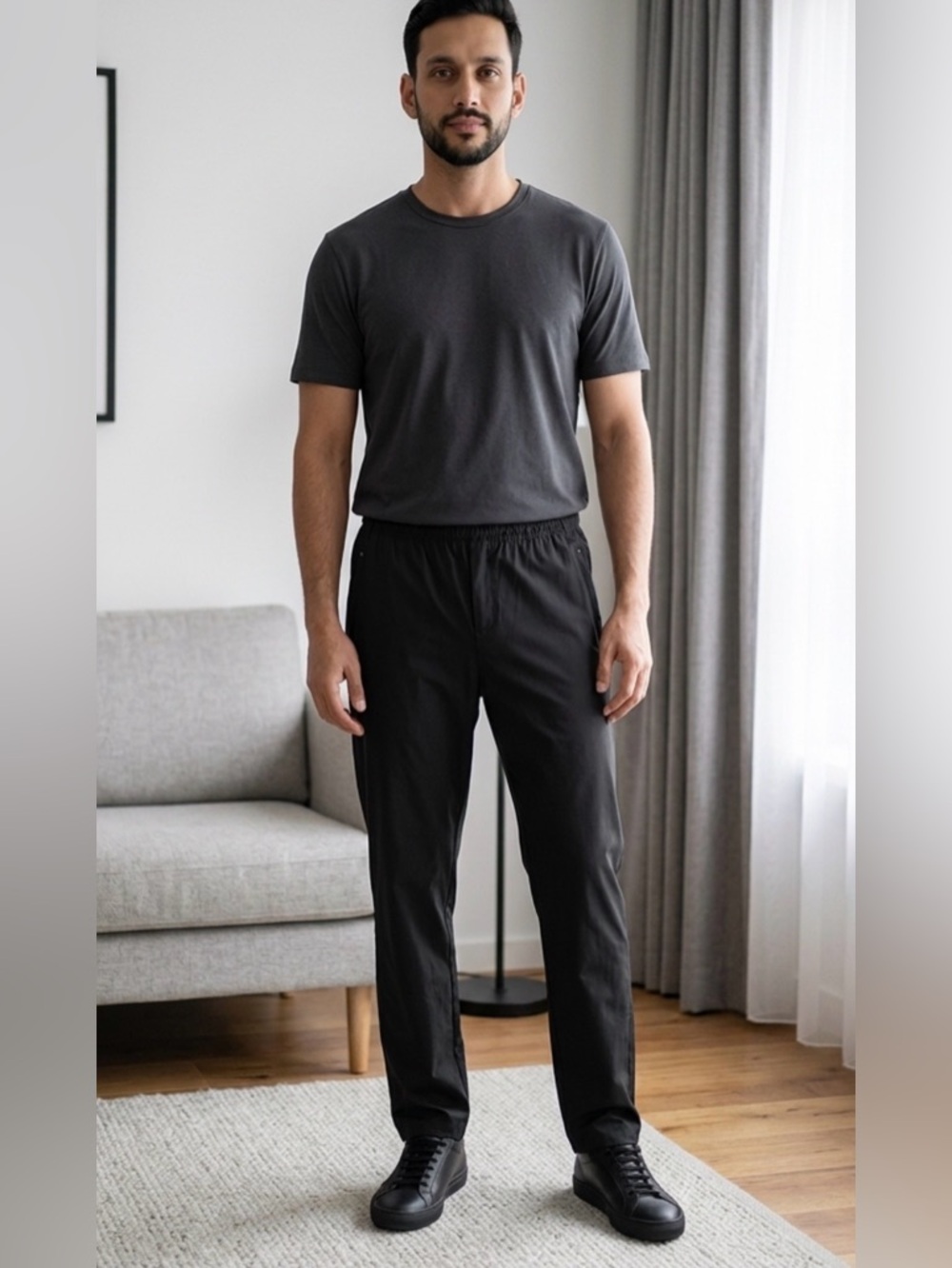 Lululemon Run State Jogger Basketball Pants Black Lightweight Fit Mens Size XL